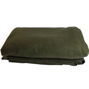 Vintage Military Army Woolen Blanket 1958 by Peerless Woolen Mills 68x84"